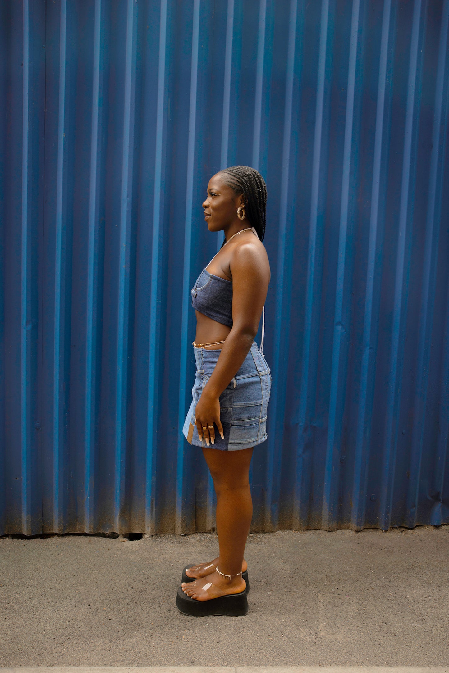 Criss cross boob tube