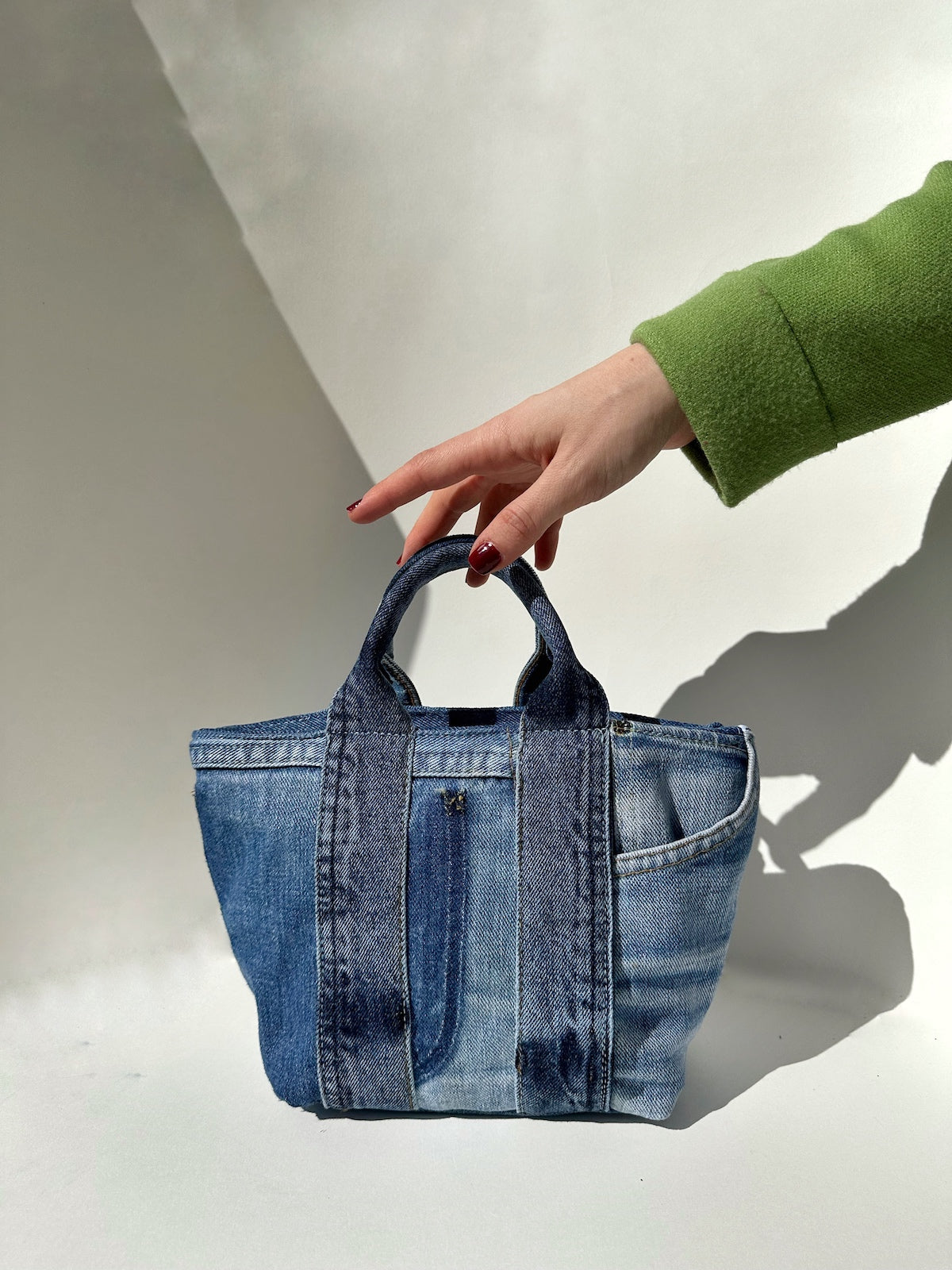 Mini denim tote bag – Revival London1